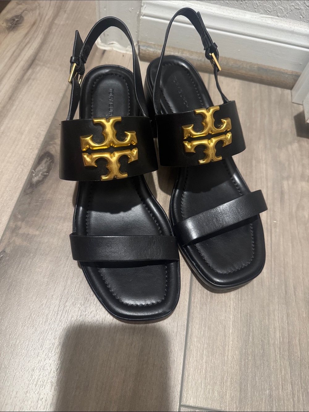 Tory Burch Eleanor slingback sandals Black